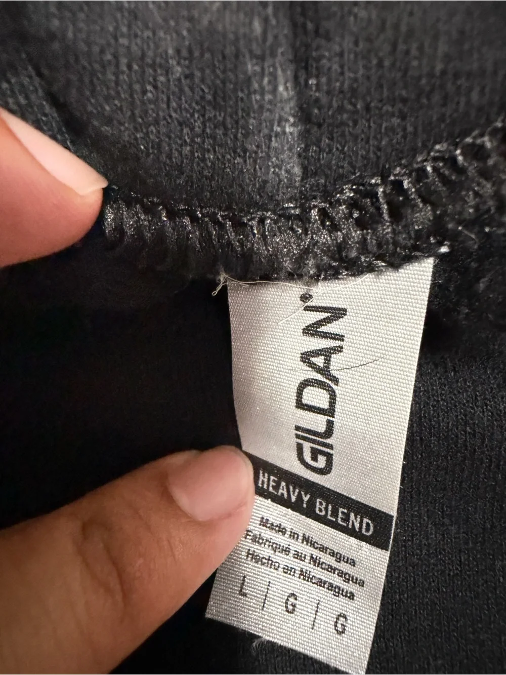 Inflight Classic Oval Hoodie No Drawstring- Black